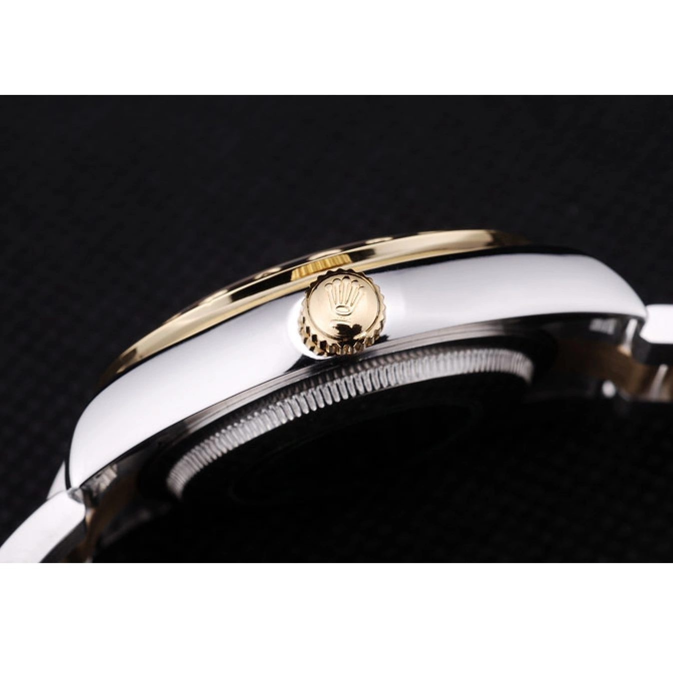 Aaa replica watch Black 7463 Datejust Diamond Rolex Dial Bezel 0607